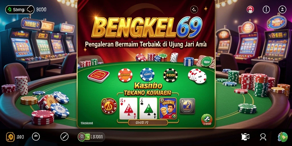 Screenshot gameplay BENGKEL69 menampilkan suasana kasino yang menarik.