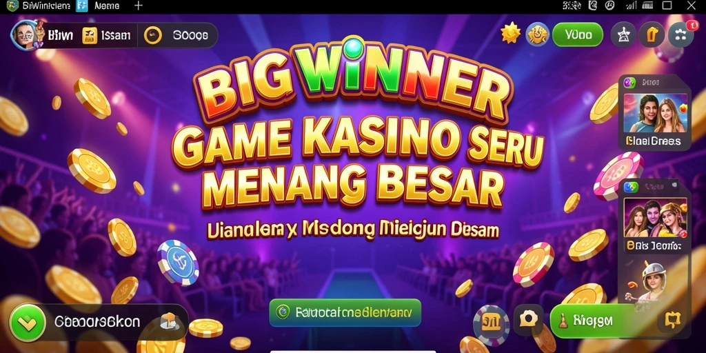 Tampilan gameplay yang mendebarkan di BIGWINNER, langsung dari Kasino.