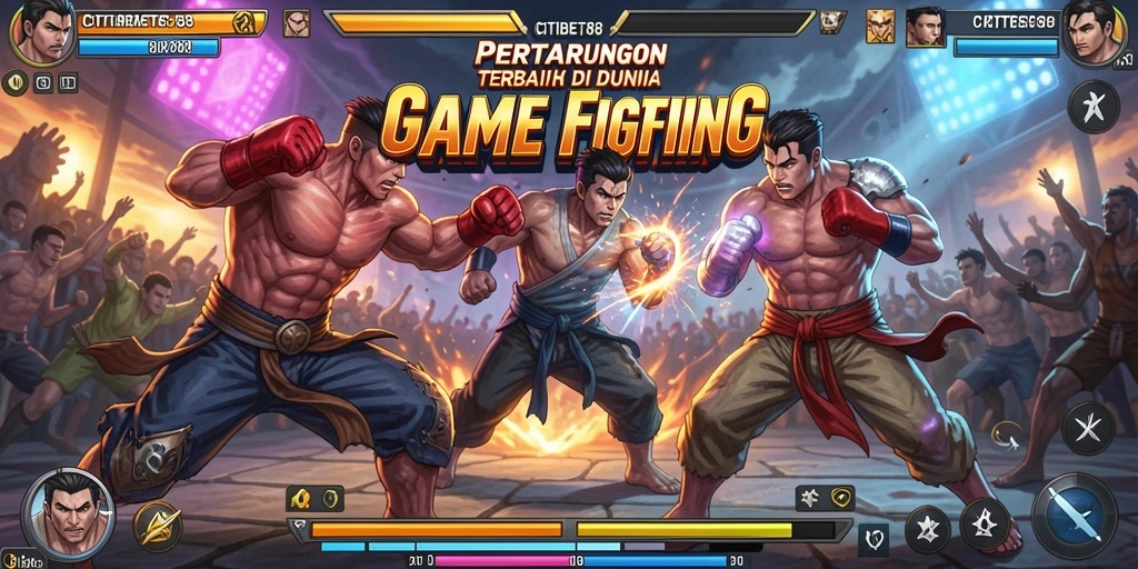 Tampilan seru gameplay CITIBET88 yang menampilkan pertarungan epik.