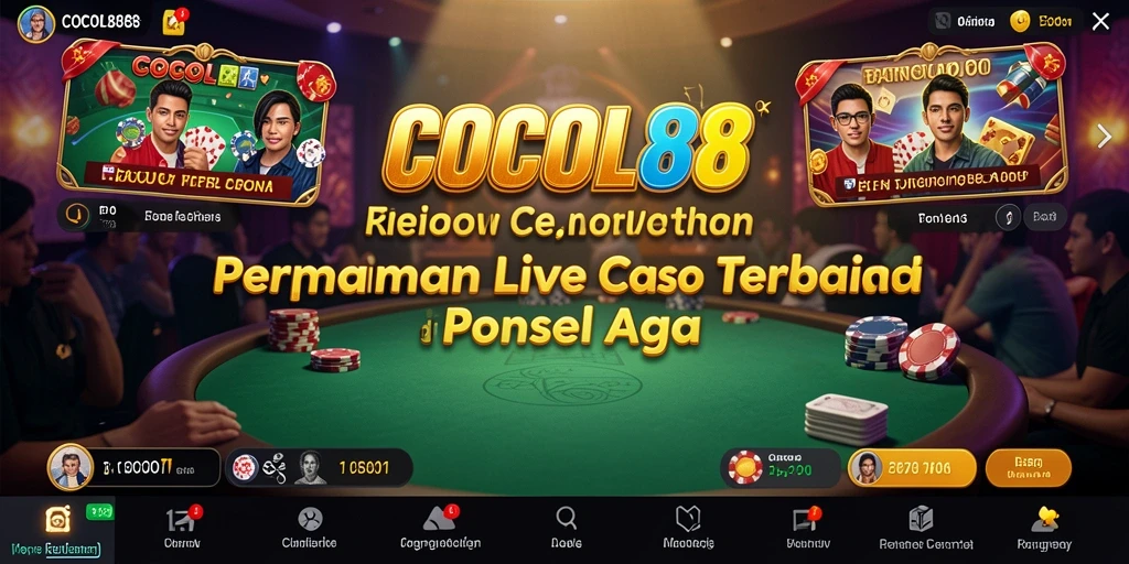 Tampilan gameplay COCOL88 yang menarik dalam suasana Live Casino.