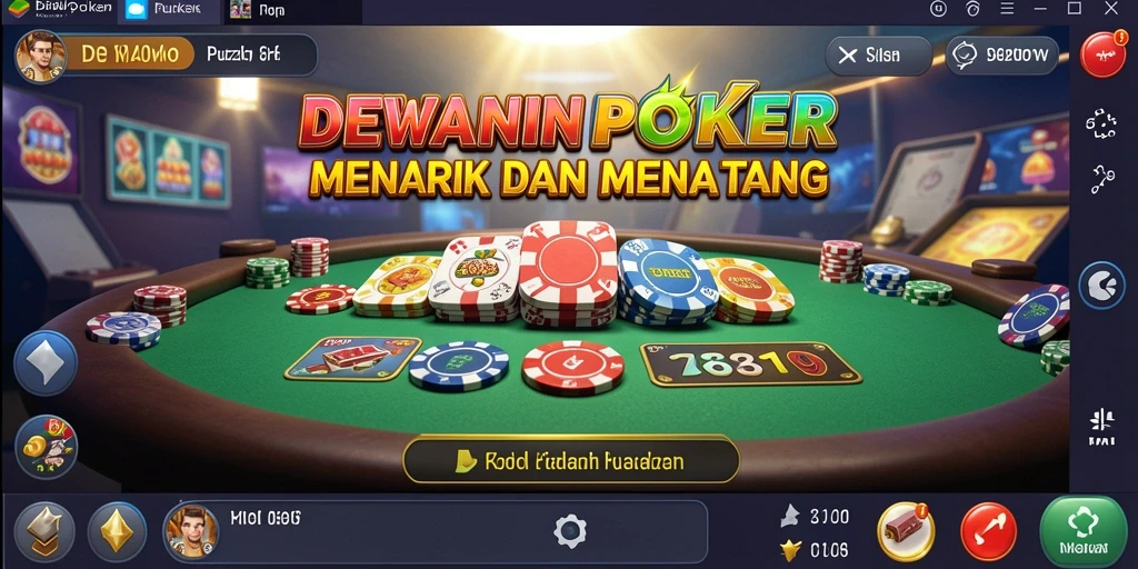 Tampilan gameplay DEWAPOKER yang menantang dan seru.