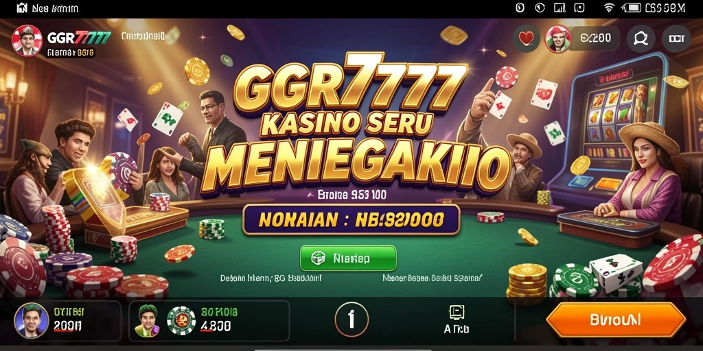 Tampilan gameplay menarik dari GGR7777 yang membuat adrenalin meningkat.