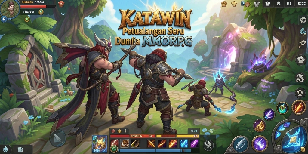 Tampilan gameplay KATAWIN yang seru dan menarik dalam dunia MMORPG.