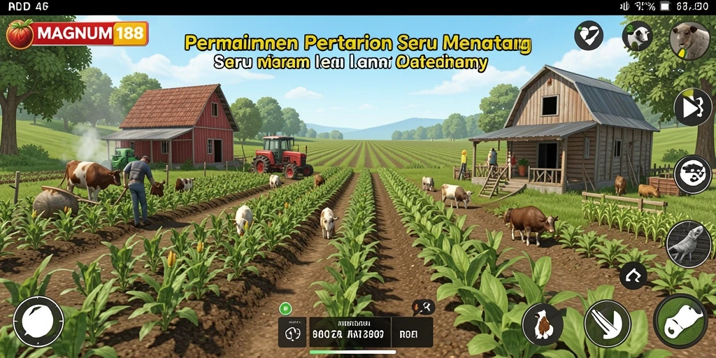 Gameplay MAGNUM188 yang menarik dengan suasana pertanian.