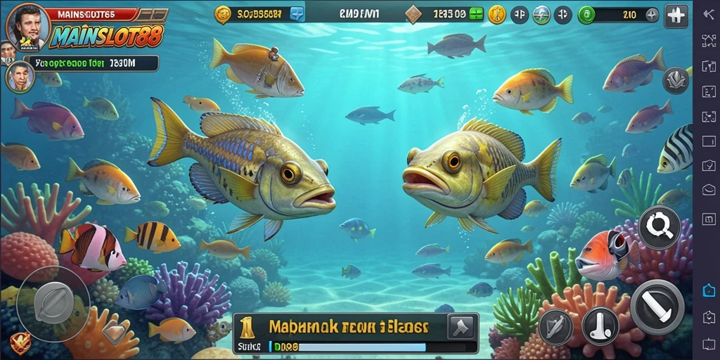 Tampilan gameplay seru saat menembak ikan di MAINSLOT88.