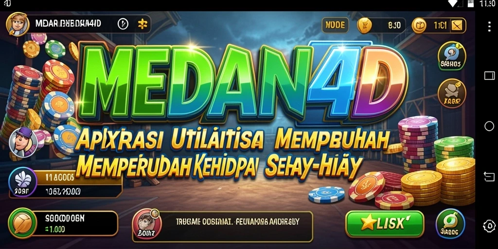Tampilan antarmuka MEDAN4D yang intuitif dan modern.