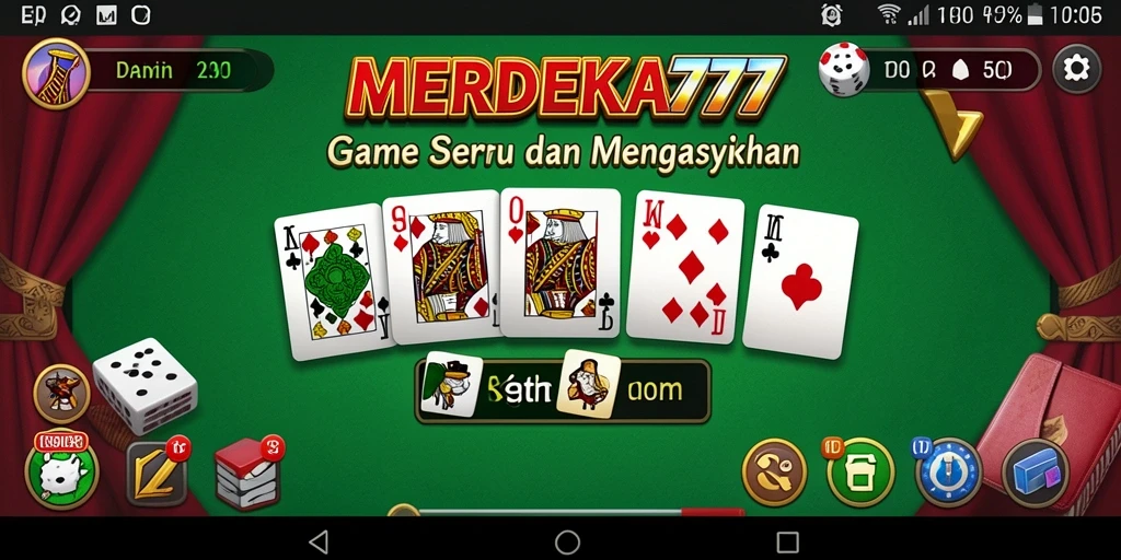 Tampilan gameplay MERDEKA777 yang seru dan interaktif.