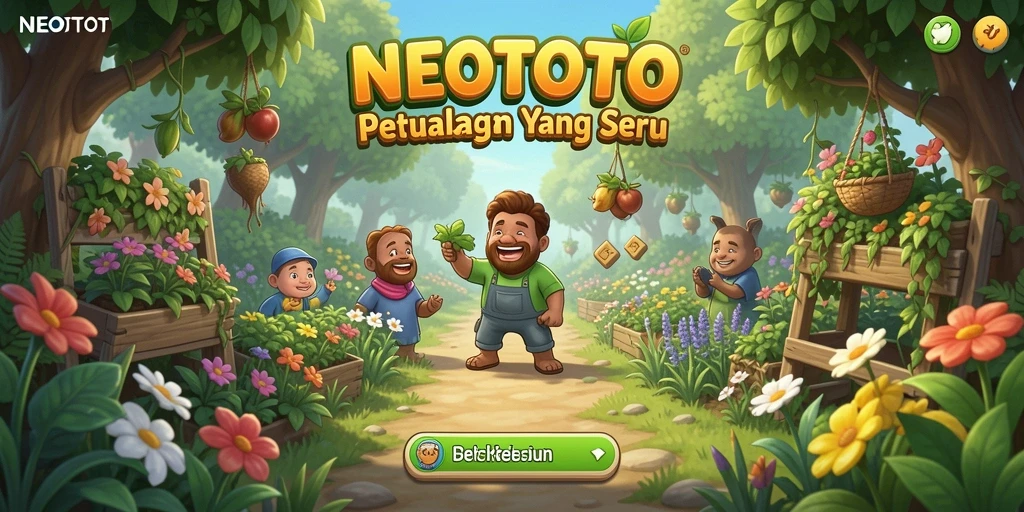 Screenshot menunjukkan pengalaman gameplay seru di dunia pertanian NEOTOTO.