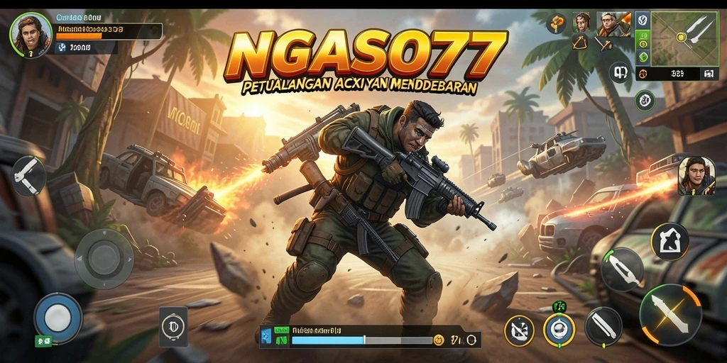 Screenshot gameplay NGASO77 menampilkan aksi seru dan karakter yang dinamis.