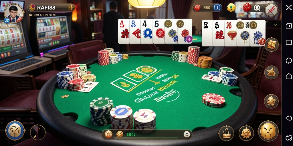 Gameplay seru QiuQiu di RAFI88.